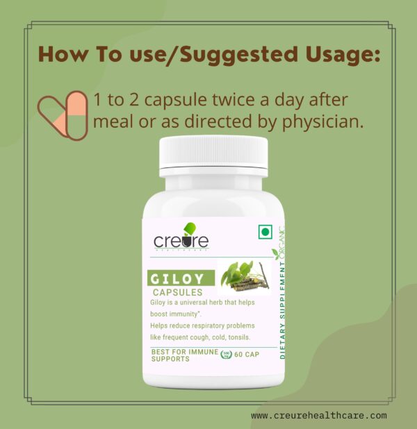 GILOY CAPSULE is an effective, herbal medicine anti-bacterial and improve your body immunity system against diseases.