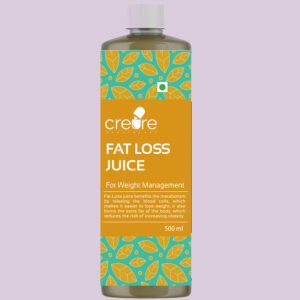 Fat Loss Juice- Manage Weight Naturally Made using different herbs for better health and weight management. Tired of looking for natural ways to lose weight? Creure Fat Loss includes most powerful ingredients like Amla, Apple Cider Vinegar, Garcinia Combogia, Green Coffee, Giloy, Kito and other ingredients.
