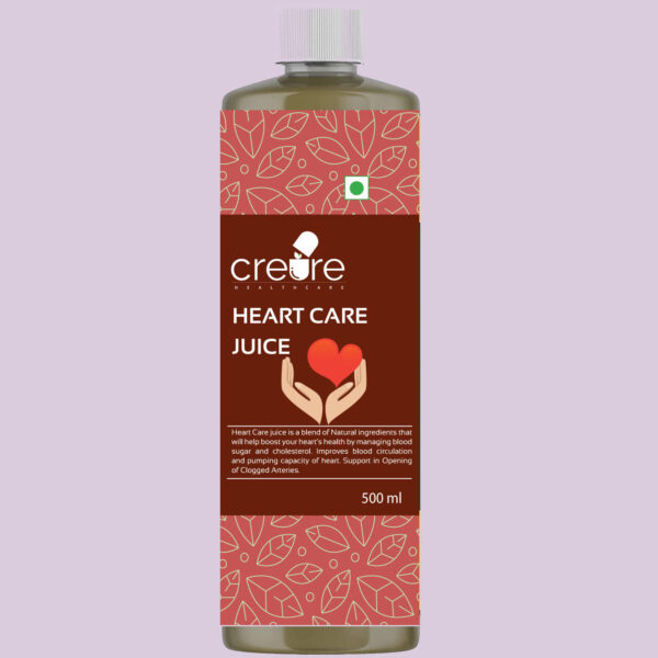 Buy best quality Creure Heart Care Juice. Price (Rs. 340). Heart Care Juice which can help to improve cardiovascular functioning and are 100% herbal and natural and herbal medicine/remedy for heart health.