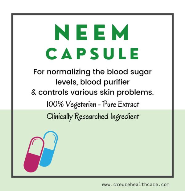 It helps purify the blood and flushes out toxins that can cause skin infections. It even aids in normalizing the blood sugar levels in the body. Neem leaves aid insulin to increase the uptake of glucose into fat and muscle cells.